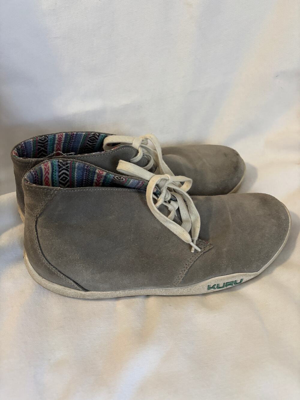 KURU Aalto Womens Chukka Boots Grey Suede Womens Size 10